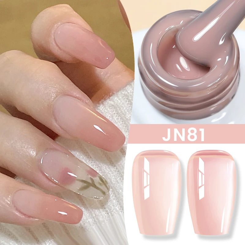 BORN PRETTY 10ml Jelly Nude Gel Nail Polish 50 Colors