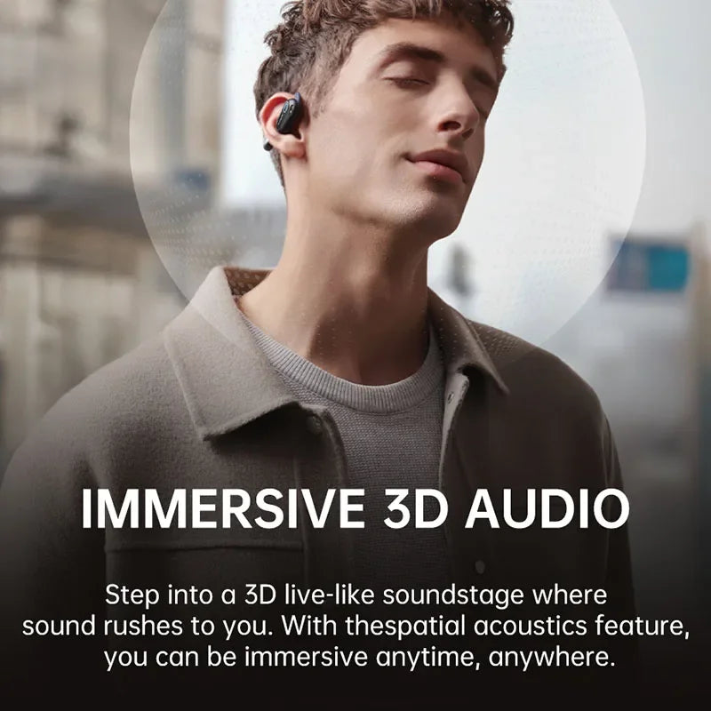 Baseus Bowie MF1 / Eli 15i Fit Open-Ear Wireless Earphones – Bluetooth 5.4, Earhooks, 60H Playtime