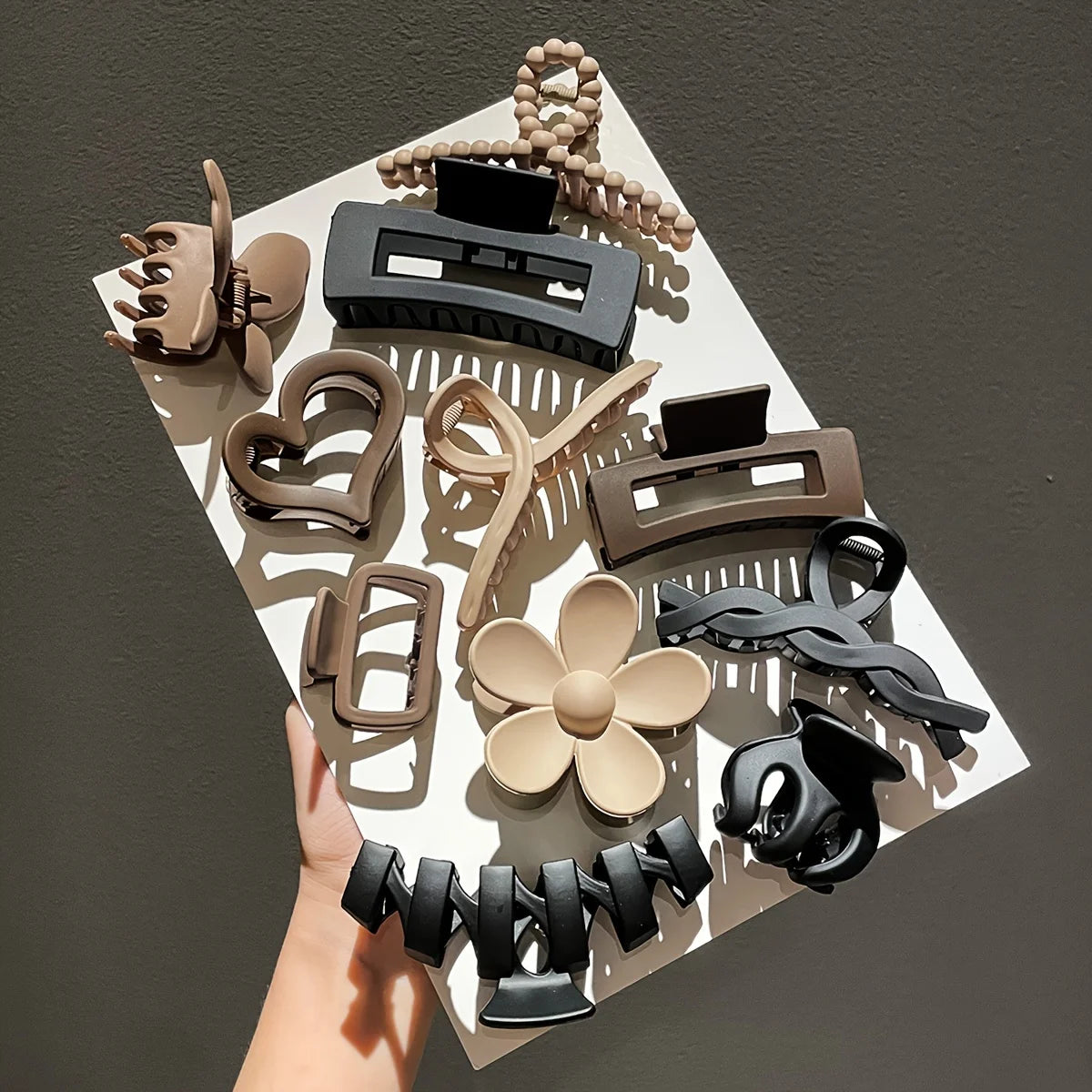 11pcs Women's High-end Frosted Clip