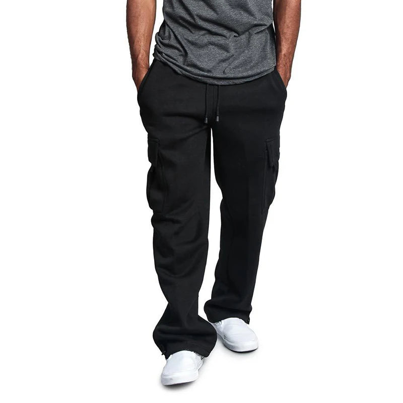 Men’s Loose Straight-Fit Jogger Sweatpants