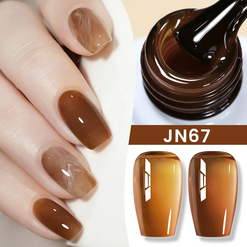 BORN PRETTY 10ml Jelly Nude Gel Nail Polish 50 Colors