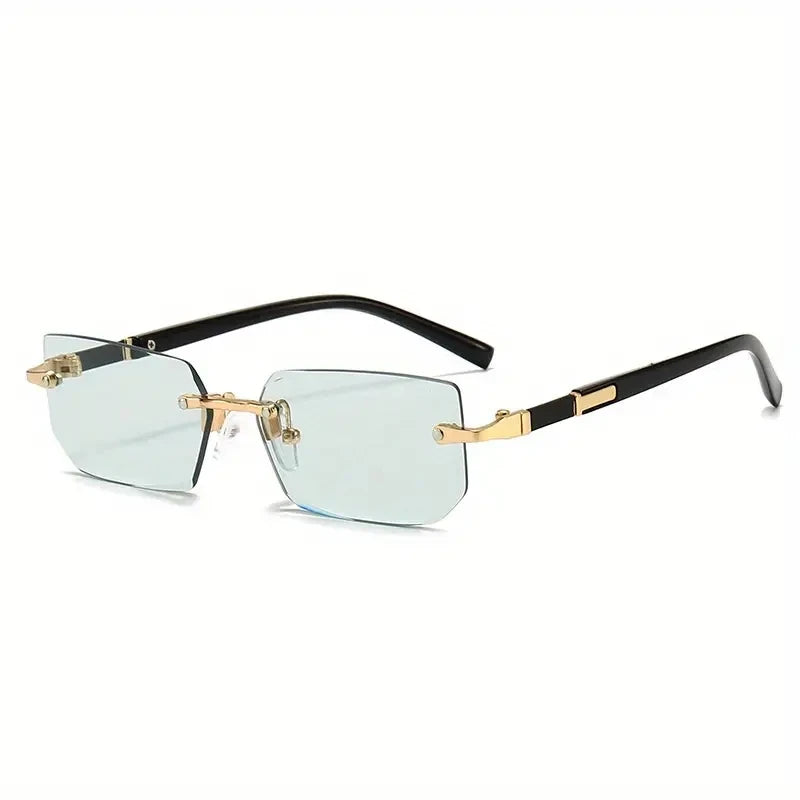 Rimless Unisex Fashion Rectangle Sunglasses