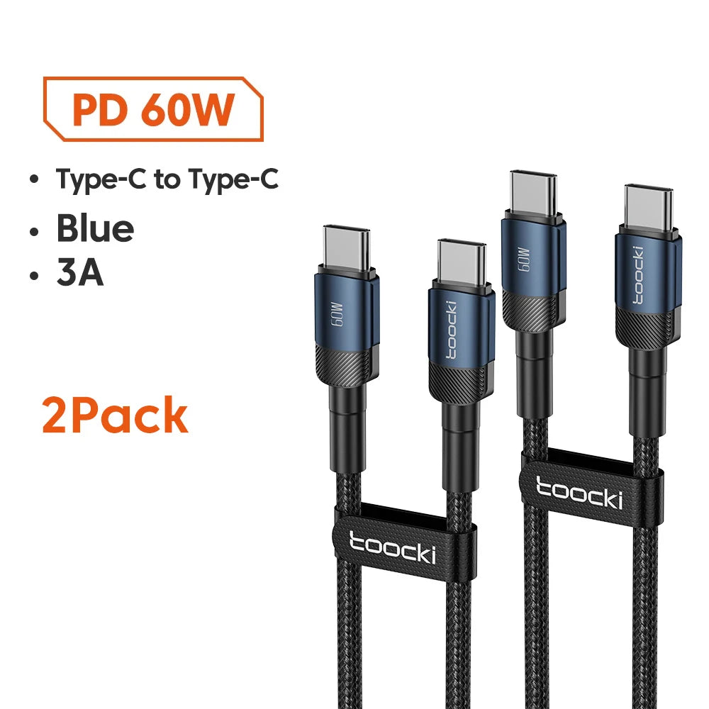 Toocki 100W Type C to USB C Cable PD Quick Charge 4.0