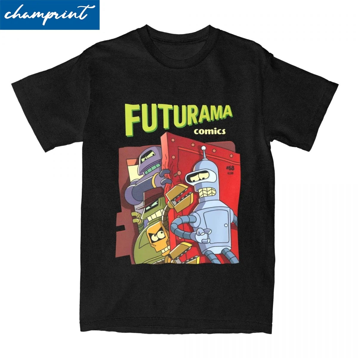 Unisex Futuramas Comics T Shirts 100% Cotton