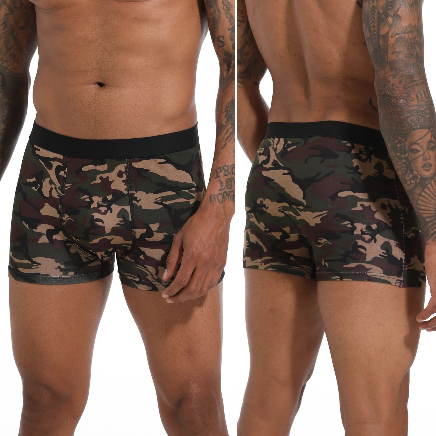 6-Pack Men’s Cotton Boxer Briefs – Luxury Underwear Set