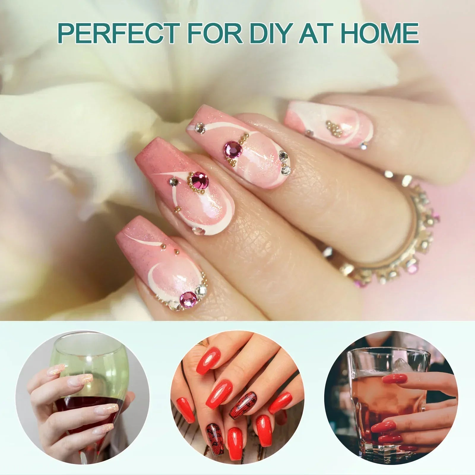 Nailpop 120pcs/box Gel X Nail Tips Medium Short Almond Shape