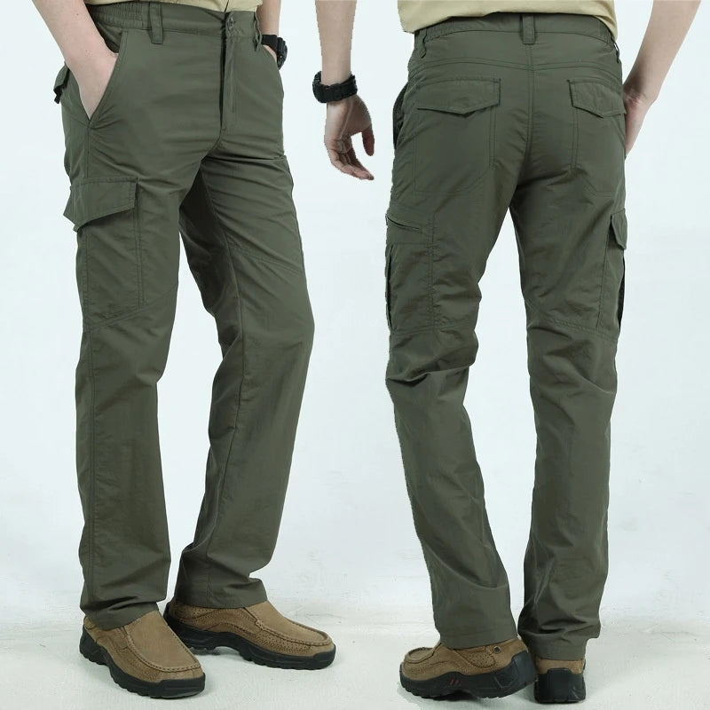 Outdoor Waterproof Tactical Belt Mens Quick Dry Trousers
