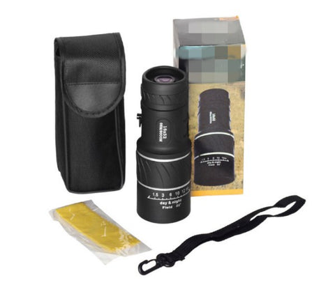 16x52 Monocular Telescope High-Power Dual Focus Optical Zoom
